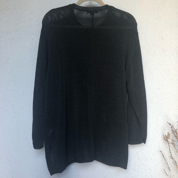 BLESSINGS Cardigan, with Zipper in Black. 2XL - Picture 5 of 8